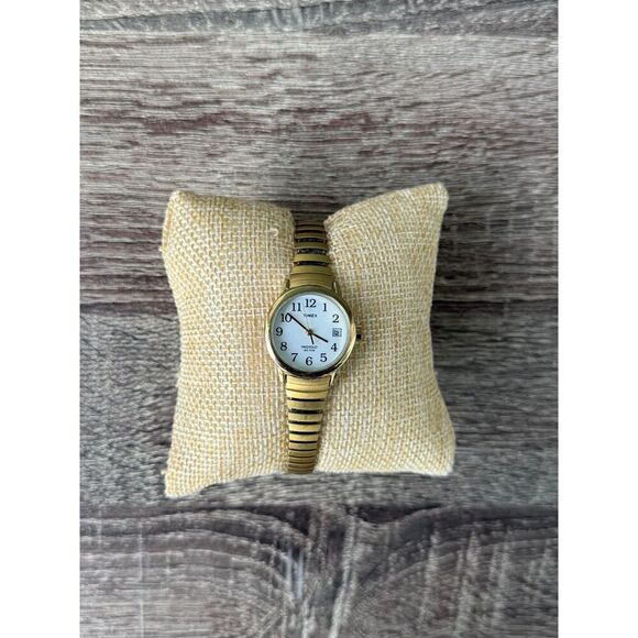 Timex Women's Easy Reader Expansion Band Watch Gold-Tone (Needs a Battery) - Picture 2 of 3